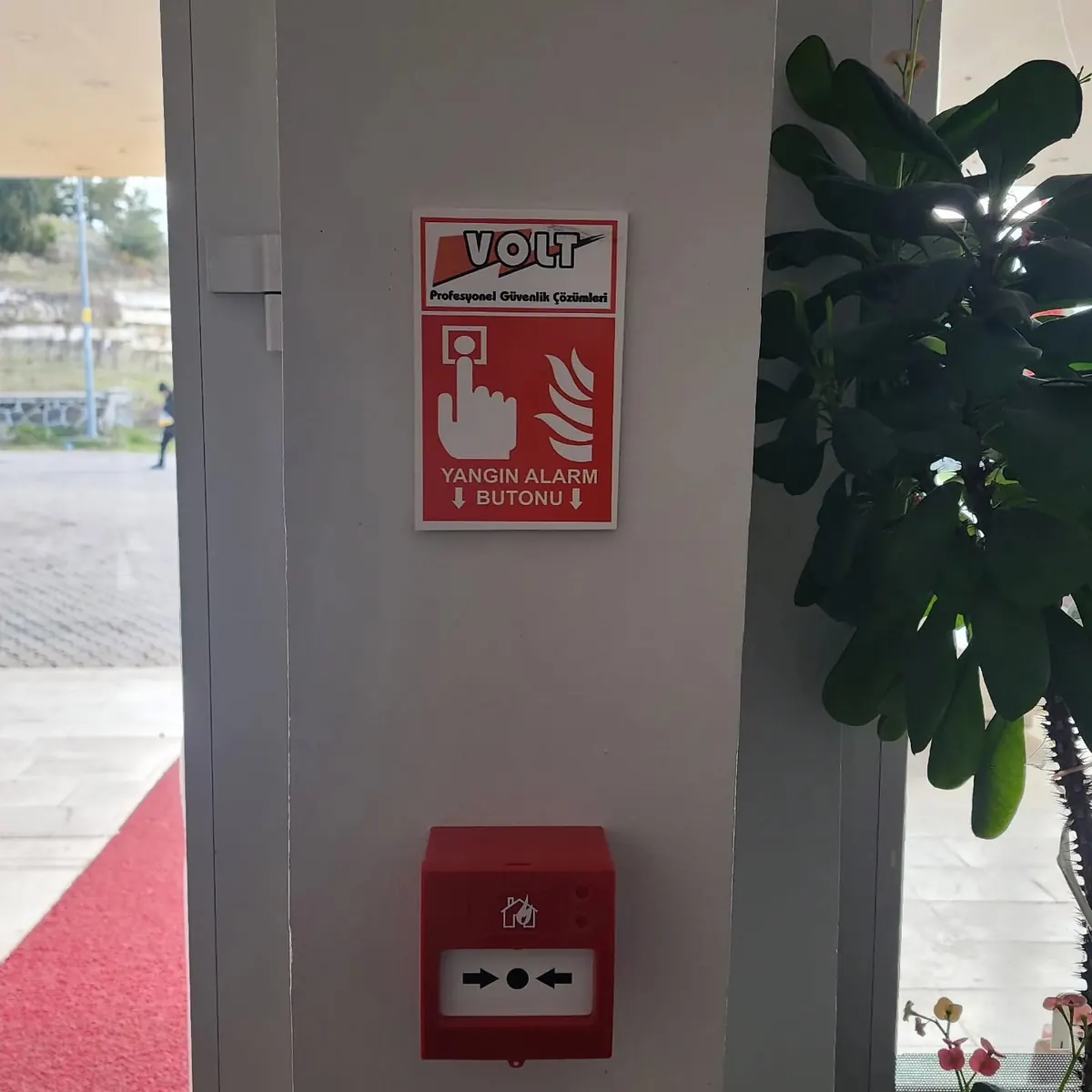 Yangın ihbar butonu uygulaması